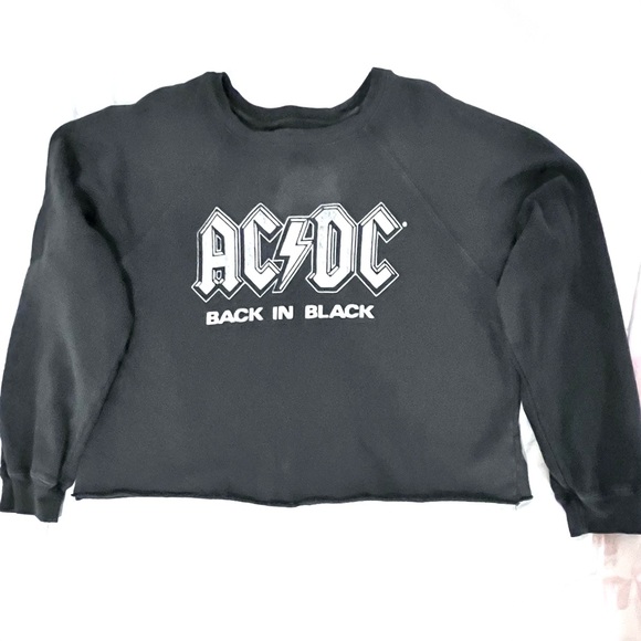 Original Retro Brand Charcoal Gray
AC/DC Cropped Sweatshirt - Picture 4 of 6